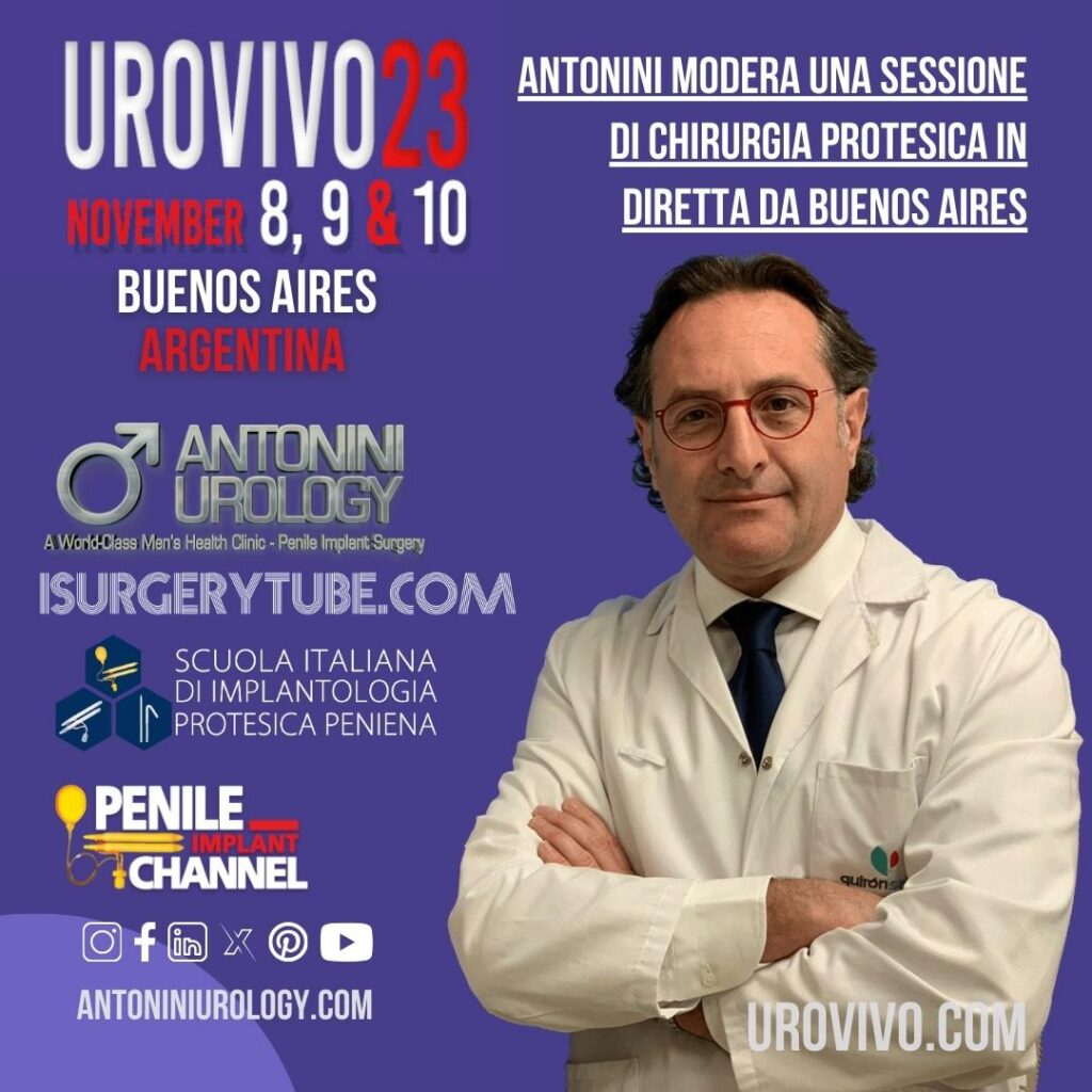 Urovivo 23: Antonini modera una sesión de cirugía protésica en directo desde Buenos Aires