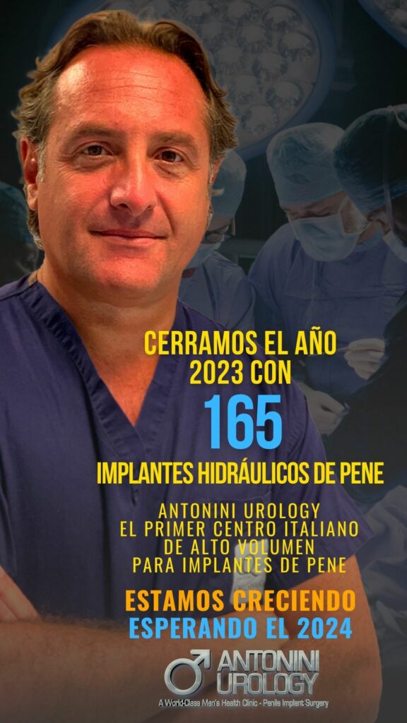 Antonini Urology, líder en Italia en implantes de prótesis penianas tricomponentes